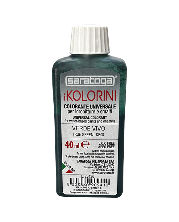 Colorante Universale iKolorini KE08 Verde Vivo - 40 ml Saratoga