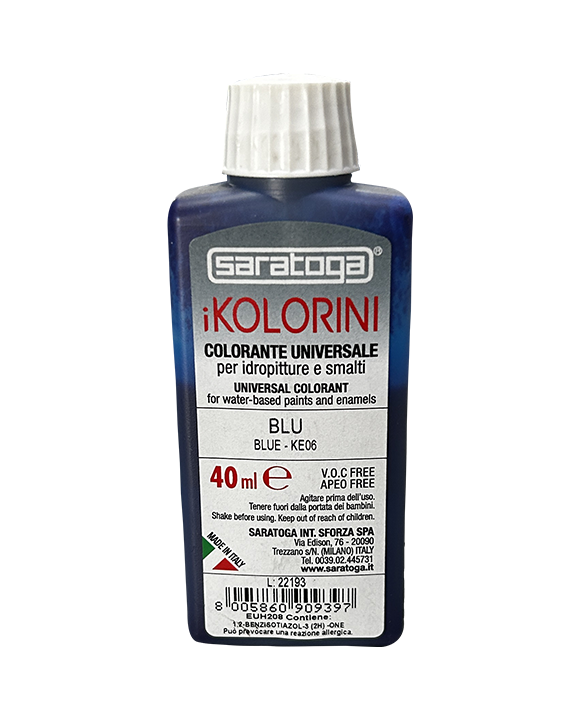 Colorante Universale iKolorini KE06 Blu - 40 ml Saratoga