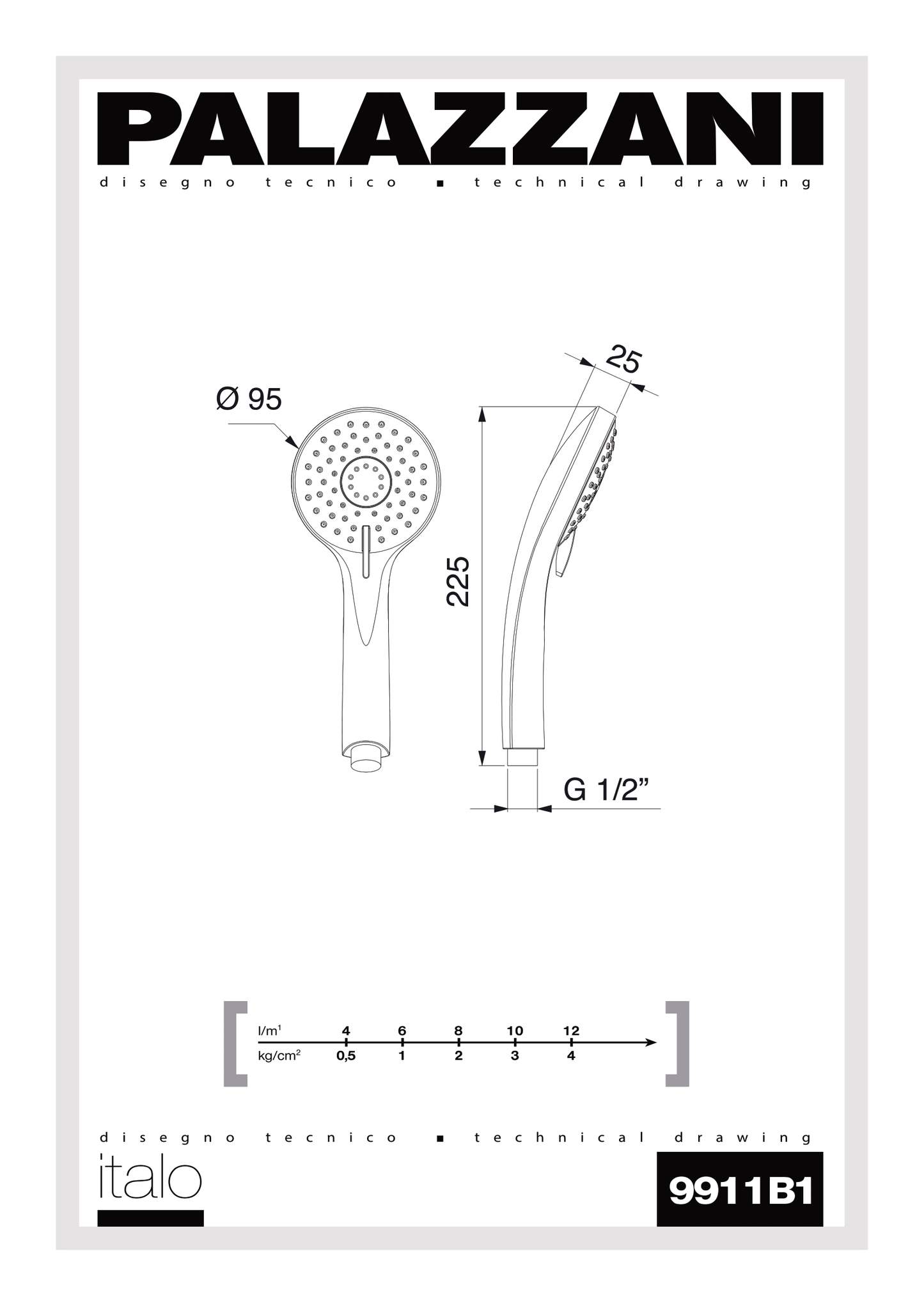 Doccetta Cromata Palazzani 3 Getti 9911B110