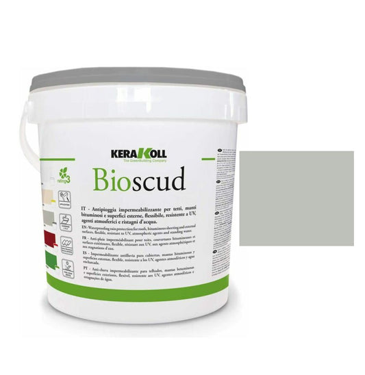 Kerakoll Bioscud Grigio 20 Kg - Antipioggia Impermeabilizzante colorato