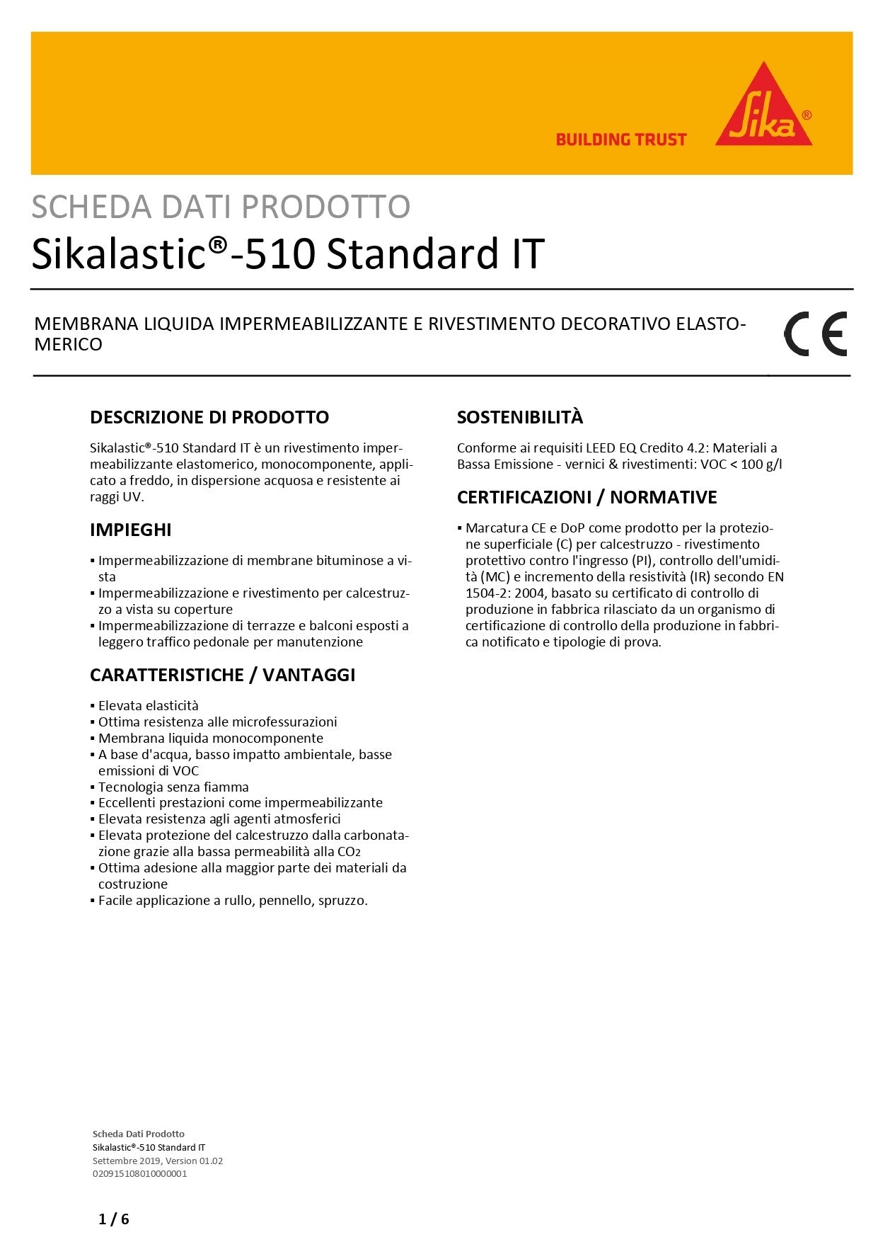 Sikalastic®-510 Standard IT Bianco 20Kg Sika®