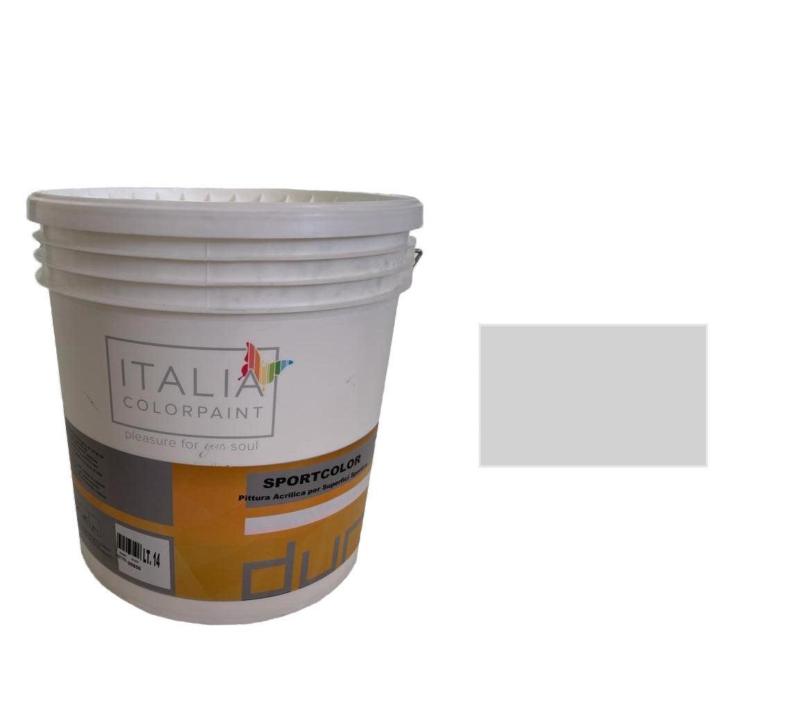 Idropittura Sportcolor Grigio 14 Lt Italia Colorpaint Duriplastic